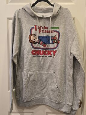 Chucky Graphic Crewneck Sweatshirt - Gray